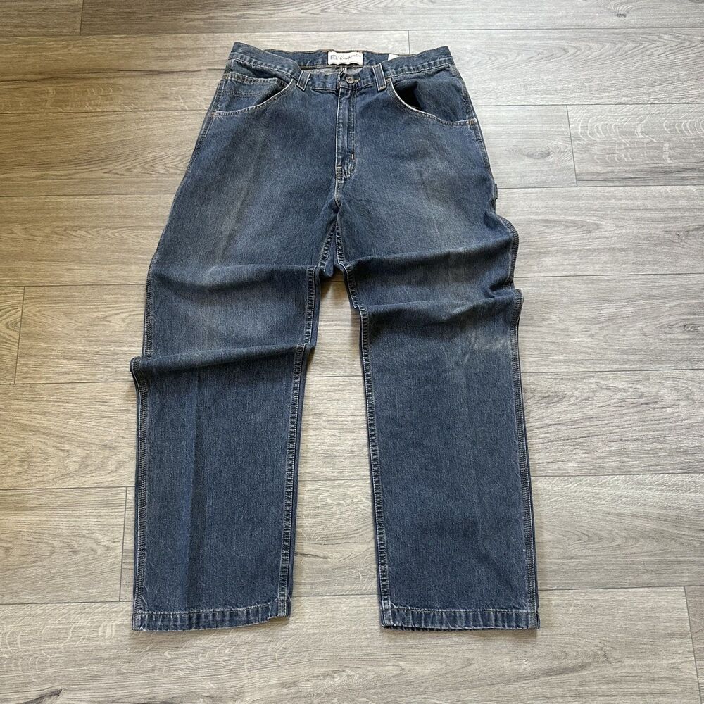 Faded Glory Denim Jeans - Blue Cargo Pants (Y2K)
